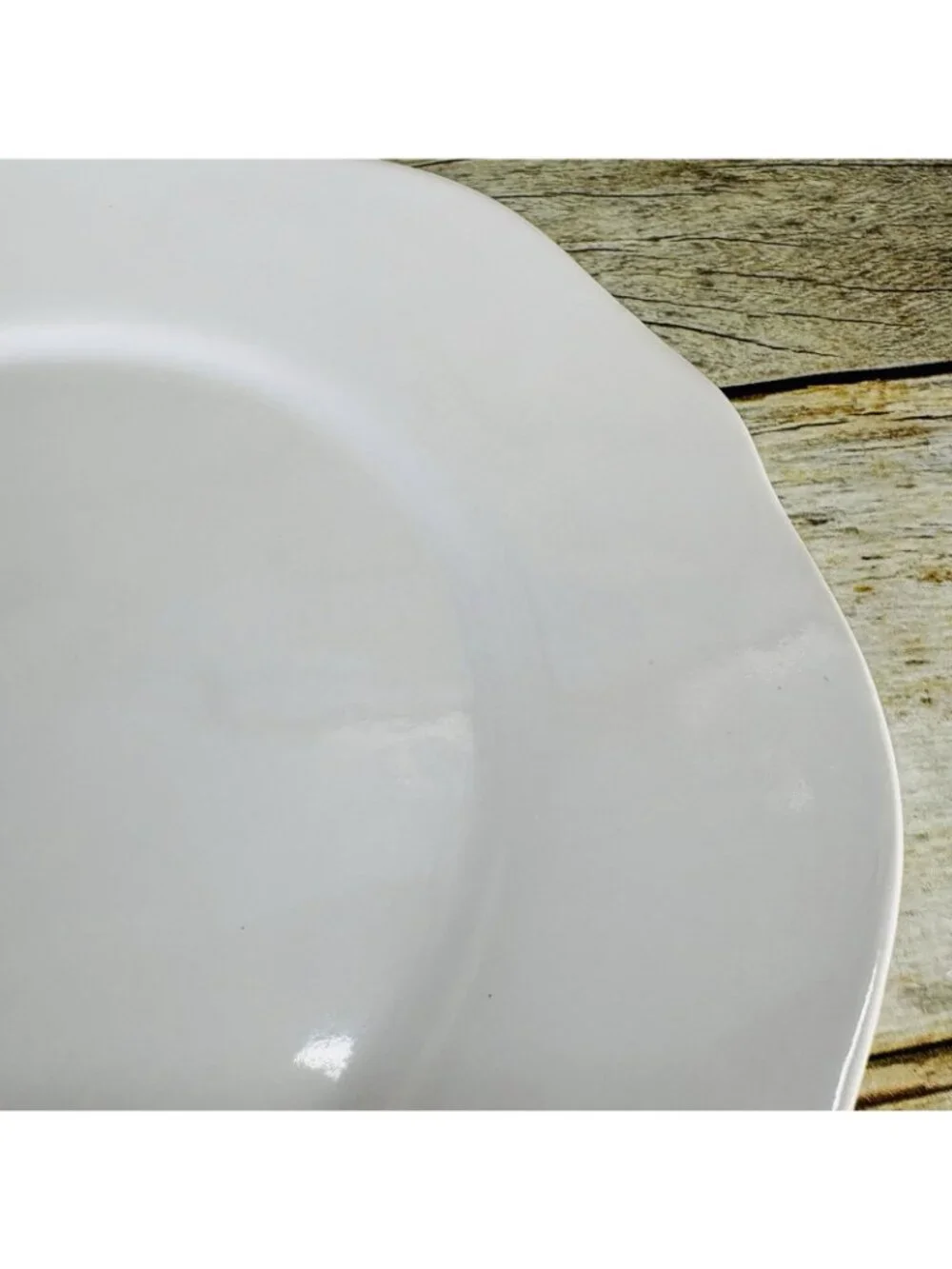Better Homes And Gardens SUMMERDALE ROSE WHITE Stoneware Lunch Salad Plate Set 4